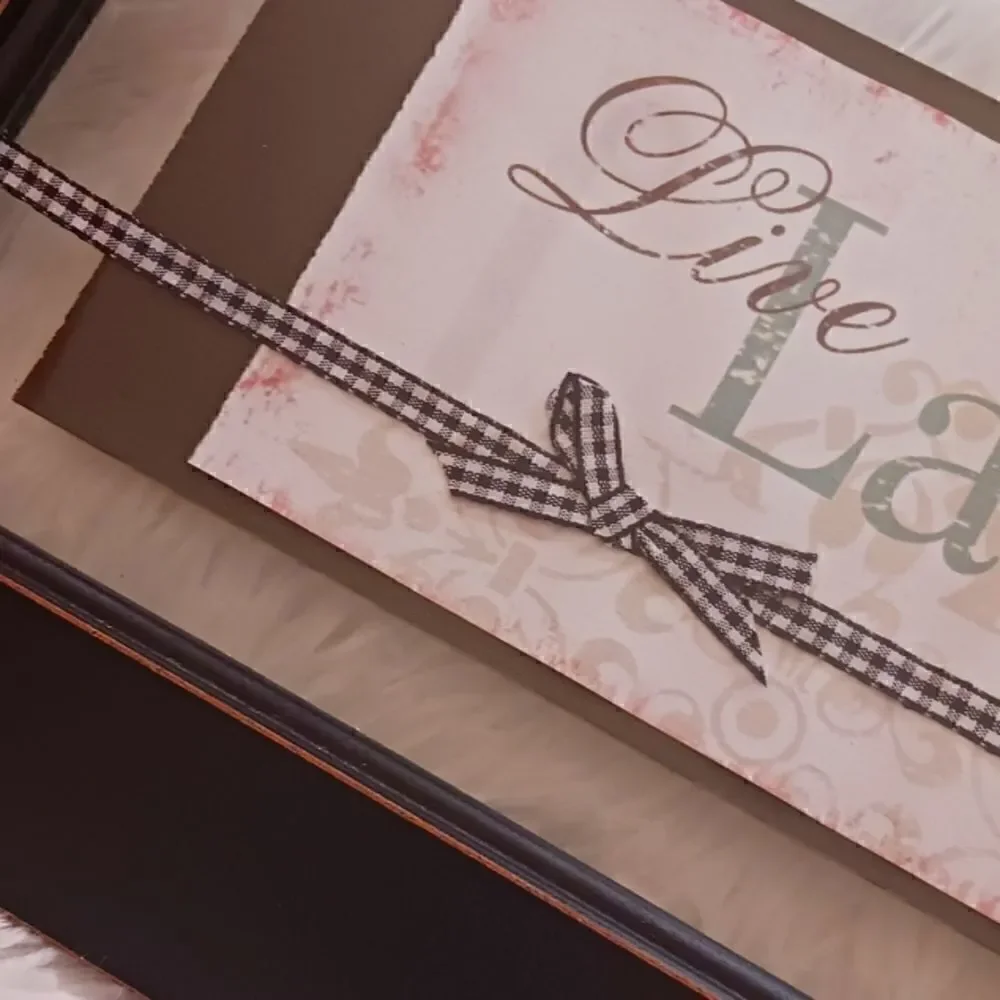 LIVE LAUGH LOVE Picture in Frame NWT